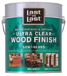 ABSOLUTE COATINGS 14001 LAST N LAST ULTRA CLEAR WATERBORNE WOOD FINISH SEMI GLOSS SIZE:1 GALLON.