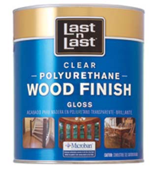 ABSOLUTE COATINGS 53004 LAST N LAST POLYURETHANE WOOD FINISH GLOSS 450 VOC SIZE:QUART.