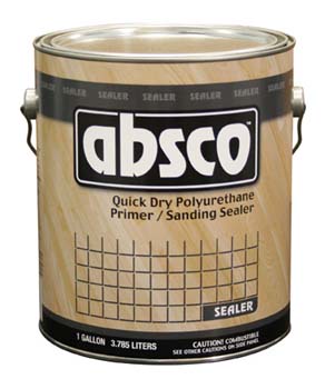 ABSOLUTE COATINGS 89301 ABSCO POLYURETHANE QUICK DRY SANDING SEALER 500 VOC SIZE:1 GALLON.