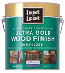 ABSOLUTE COATINGS 92201 LAST N LAST ULTRA GOLD WOOD FINISH SEMI GLOSS 275 VOC SIZE:1 GALLON.