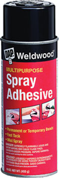 DAP 00118 WELWOOD MULTIPURPOSE SPRAY ADHESIVE SIZE:16 OZ PACK:12 PCS.