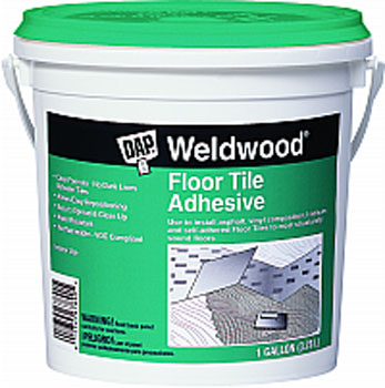 DAP 00137 WELDWOOD FLOOR TILE ADHESIVE CLEAR SIZE:1 GALLON.