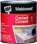 DAP 00273 WELDWOOD ORIGINAL CONTACT CEMENT SIZE:1 GALLON.