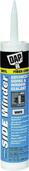 DAP 00801 SIDE WINDER ADVANCED POLYMERY SIDING & WINDOW SEALANT WHITE SIZE:10.1 OZ PACK:12 PCS.