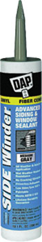 DAP 00835 SIDE WINDER ADVANCED POLYMERY SIDING & WINDOW SEALANT MED GRAY SIZE:10.1 OZ PACK:12 PCS.