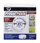 DAP 09157 PRESTO PATCH DRYWALL REPAIR SIZE:1/2" X 6-7/8" PACK:12 PCS.