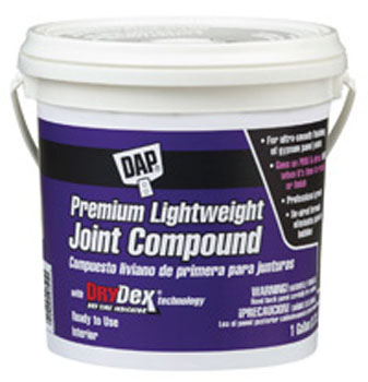 DAP 10120 PREMIUM LIGHTWEIGHT JOINT COMPOUND WITH DRYDEX TIME INDICATOR SIZE:1 GALLON.