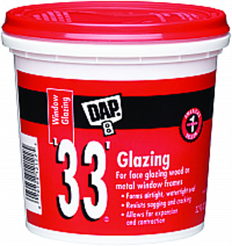 DAP 12122 33 WHITE GLAZING SIZE:QUART.