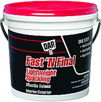 DAP 12143 FAST N FINAL LIGHTWEIGHT SPACKLING (RTU) SIZE:1 GALLON.