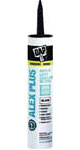 DAP 18126 ALEX PLUS ACRYLIC LATEX CAULK PLUS SILICONE BLACK SIZE:10.1 OZ PACK:12 PCS.