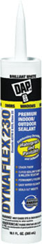 DAP 18275 DYNAFLEX 230 PREMIUM ELASTOMERIC LATEX SEALANT WHITE SIZE:10.3 OZ PACK:12 PCS.