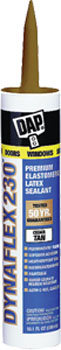 DAP 18412 DYNAFLEX 230 PREMIUM ELASTOMERIC LATEX SEALANT CEDAR TAN SIZE:10.3 OZ PACK:12 PCS.