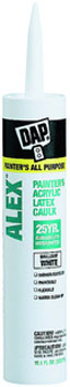 DAP 18670 ALEX PAINTERS CAULK ACRYLIC LATEX WHITE SIZE:10.1 OZ PACK:12 PCS.