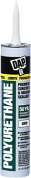 DAP 18814 PREMIUM POLYURETHANE CONCRETE & MASONRY SEALANT GRAY SIZE:10.1 OZ PACK:12 PCS.