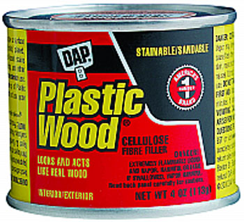 DAP 21502 PLASTIC WOOD SOLVENT WOOD FILLER NATURAL SIZE:4 OZ PACK:12 PCS.