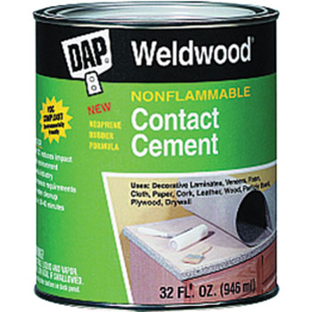 DAP 25332 WELDWOOD NONFLAMMABLE CONTACT CEMENT SIZE:QUART.