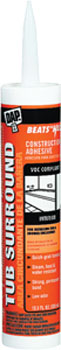 DAP 27420 BEATS THE NAIL TUB SURROUND & SHOWER WALL VOC-COMPLIANT CLEAR SIZE:10.3 OZ PACK:12 PCS.