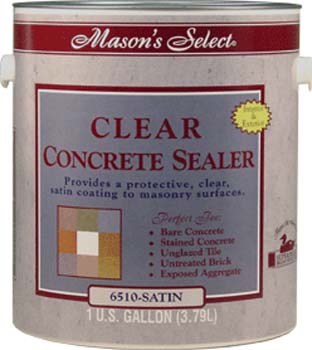 DUCKBACK DB-6510-4 CLEAR SATIN MASON SELECT CONCRETE SEALER SIZE:1 GALLON.