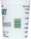 ENCORE 41032 POLY MIX N MEASURE CONTAINER WITH GRADUATIONS SIZE:1 QUART PACK:50 PCS.