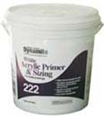 GARDNER GIBSON 7222-3-20 DYNAMITE 222 WHITE ACRYLIC PRIMER AND SIZING SIZE:1 GALLON.