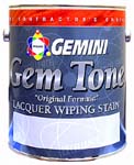 GEMINI 769-1 GEM TONE LACQUER WIPING STAIN TRADITIONAL CHERRY STAIN SIZE:1 GALLON.