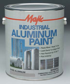 MAJIC 00255 8-0025 INDUSTRIAL ALUMINUM PAINT SIZE:5 GALLONS.