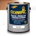 OLYMPIC 53201A WHITE & BASE #1 ACRYLIC LATEX SOLID COLOR DECK FENCE AND SIDING STAIN 90 VOC SIZE:1 GALLON.