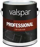 VALSPAR 11912 PROFESSIONAL INTERIOR LATEX SEMI GLOSS MED BASE SIZE:1 GALLON.