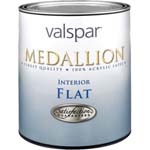 VALSPAR 1400 MEDALLION ACRYLIC LATEX FLAT WHITE INTERIOR SIZZE:QUART.