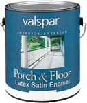 VALSPAR 1502 LATEX INT / EXT SATIN ENAMEL PORCH & FLOOR TINT BASE SIZE:1 GALLON.