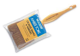 WOOSTER 1123 AMBER FONG VARNISH BRUSH BROWN CHINA BRISTLE SIZE:2.5" PACK:12 PCS.