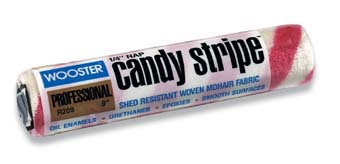 WOOSTER R209 CANDY STRIPE 1/4" NAP SIZE:9" NAP:1/4" PACK:12 PCS.