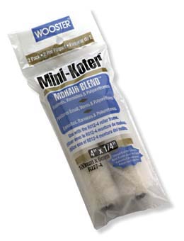 WOOSTER R227 MINIKOTER MOHAIR BLEND SIZE:4" NAP:1/4" PACK:12 PCS.